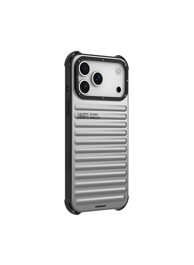 YOUNG KIT Youngkit True Color Series Magnetic Type For iPhone 17 Pro - Magnetic Pearl Silver - Image 1